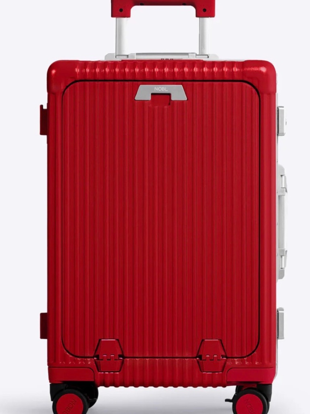NOBL Red Hard-Shell Carry-On Spinner